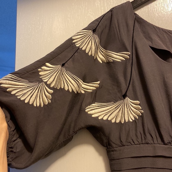 Anthropologie Floreat embroidered deco kimono blouse - Picture 3 of 7